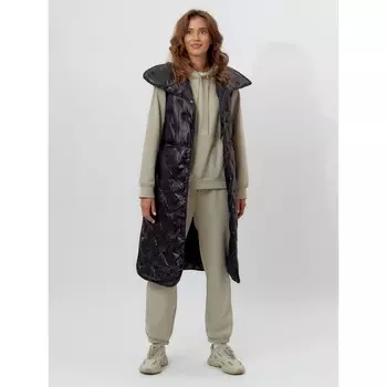 Жилет женский утеплённый, цвет чёрный, размер 44-46