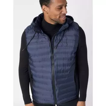 Жилетка мужская утеплённая классическая тёмно-синего цвета, размер 56