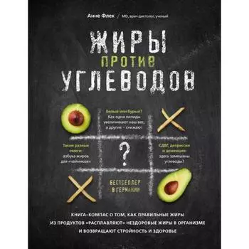 Жиры против углеводов. Книга-компас о том, как правильные жиры из продуктов «расплавляют» нездоровые жиры в организме и возвращают стройность и здоров
