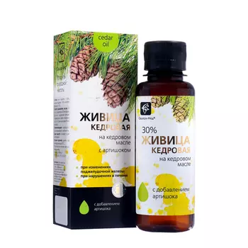 Живица кедровая на кедровом масле с артишоком, 100 мл