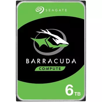 Жёсткий диск Seagate ST6000DM003 Barracuda, 6 Тб, SATA-III, 3.5"