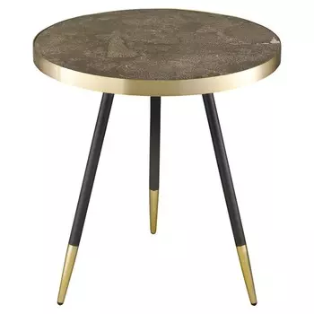 Журнальный стол Hedda, 550550590 мм, цвет чёрный / матовое золото