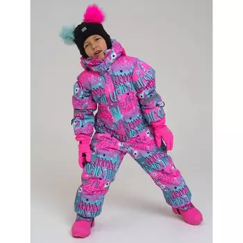 Комбинезон зимний для девочки PlayToday, рост 122 см