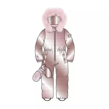 Зимний комбинезон для девочки, рост 98 см