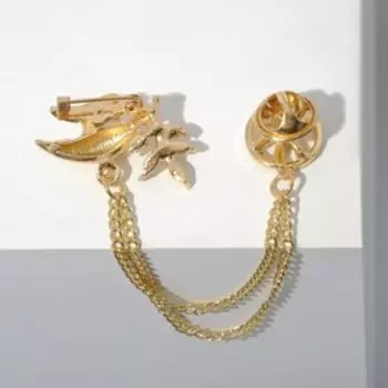 Брошь "Голубь мира", цвет белый в золоте