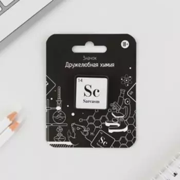 Значок "Элементы - Sc", 3 х 3 см