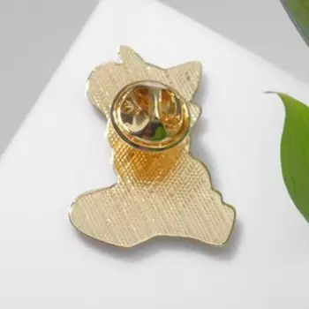 Значок «Кот» гриффиндорец, цветной в золоте