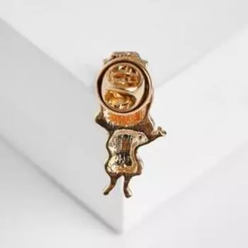 Значок "Медсестричка", цвет оранжевый в золоте