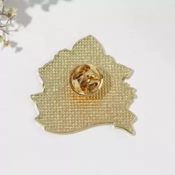 Значок "Цветы" phenomenal woman, цветной в золоте