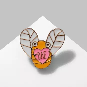 Значок «Пчёлка» милая, цветной в золоте