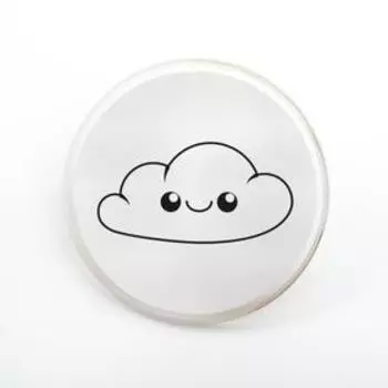 Значок светоотражающий «Облачка», 56мм