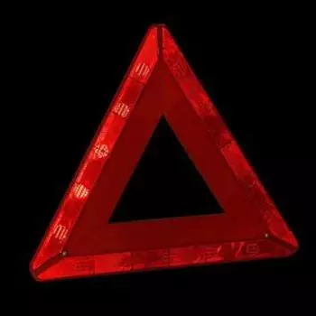 Знак аварийной остановки, 42 см, светоотражающий