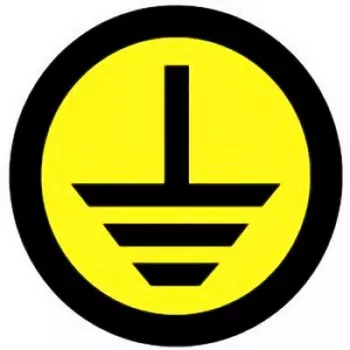 Знак "Земля" круглый d20мм EKF an-1-04