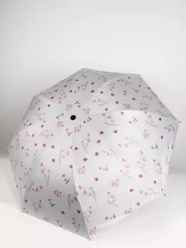 Зонт механический «Цветы», 4 сложения, 8 спиц, R=48/56 см, d=96 см, МИКС