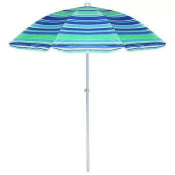 Зонт пляжный Maclay «Модерн» с серебристым покрытием, d=240 cм, h=220 см, цвет МИКС