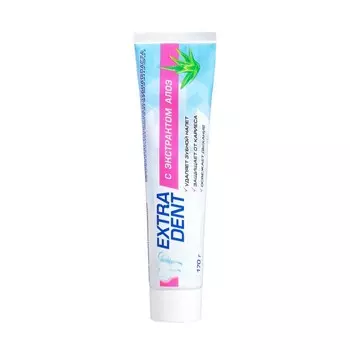 Зубная паста Aloe extra dent, туба, без пенала, 170 гр