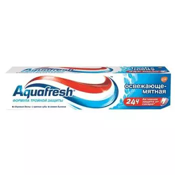 Зубная паста Aquafresh Тотал «Освежающе мятная», 100 мл