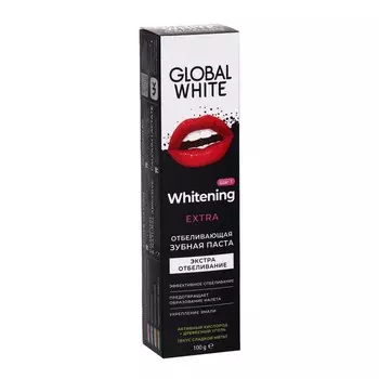 Зубная паста Global White Extra Whitening, отбеливающая, 100 г
