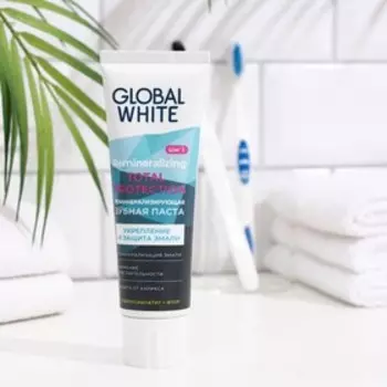 Зубная паста Global White реминерализующая, 100 г