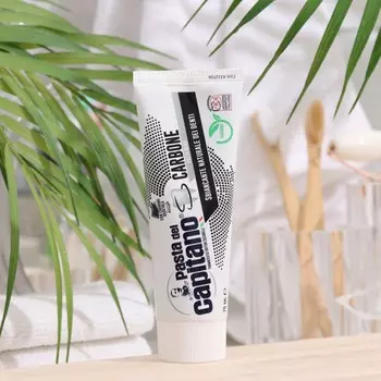 Зубная паста Pasta del Capitano с древесным углем, 75 мл