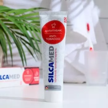 Зубная паста Silcamed, антитабак, 130 г