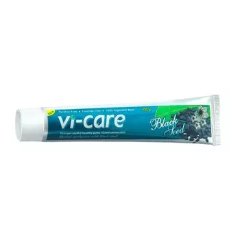 Зубная паста VI-CARE WITH BLACK SEED с черным тмином, 100 г