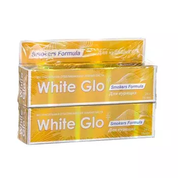 Зубная паста White glo отбеливающая, для курящих, 24 мл * 2 шт.