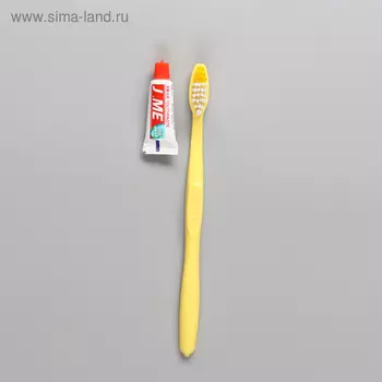 Зубной набор: зубная щетка 16 см + зубная паста 3 г