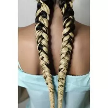 ZUMBA Канекалон однотонный, гофрированный, 60 см, 100 гр, цвет блонд(#AY11)