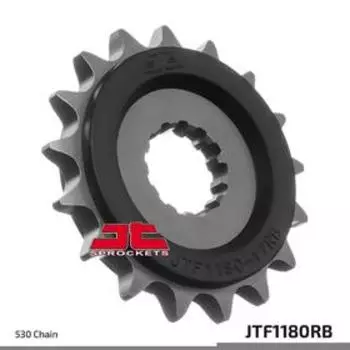 Звезда ведущая JT sprockets 1180.18RB, цепь 530, 18 зубьев