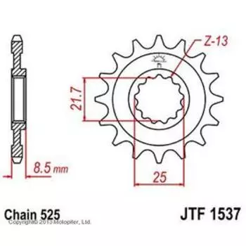 Звезда ведущая JT sprockets 1537.15