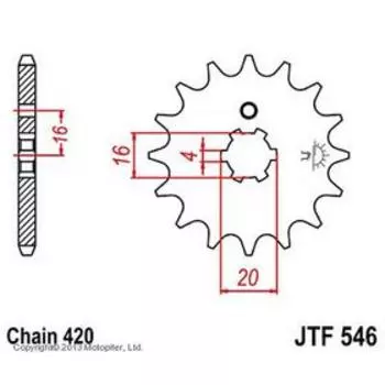 Звезда ведущая JT sprockets JTF546-13
