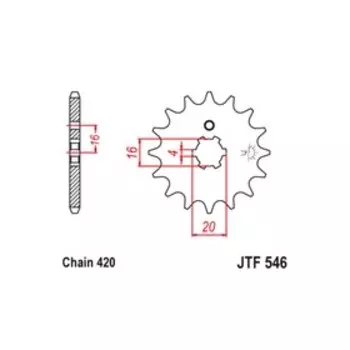 Звезда ведущая JT sprockets JTF546-14