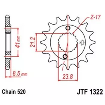 Звезда ведущая JTF1322-13, JT sprockets