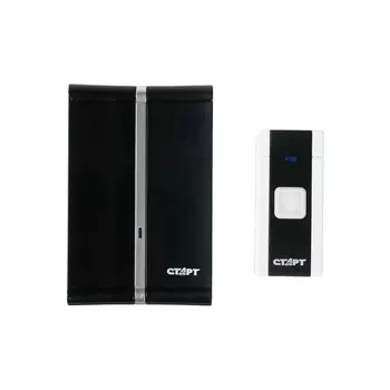 Звонок СТАРТ Б/З 004, беспроводной, 36 мелодий, 80 м, 2xAA (не в комплекте) /1xA23, чёрный