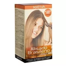 Набор для кератинового выпрямления и восстановления волос с маслом Арганы KERATINA, Kativa