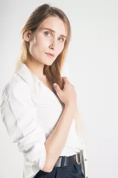 Блузка женская (B) STOLNIK 135 (42, Голубой)