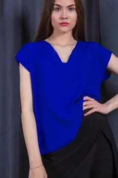 Блузка женская (B) STOLNIK 407В (42, Синий)