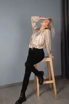 Блузка женская (B) STOLNIK 921 (46, Черный)