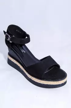 Босоножки женские Meitesi 8184-1 иск.мат (35, Черный)