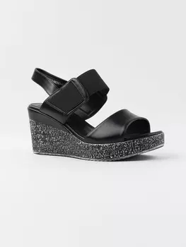 Босоножки женские Vallenssia E1519-N82567-10 (39, Черный)