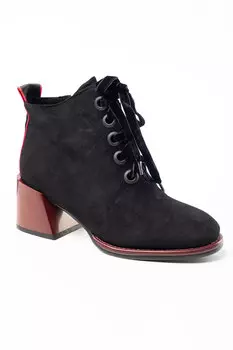 Ботинки женские Meitesi 1-1 иск. замша (38, Черный)