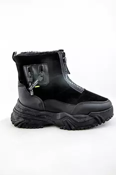 Ботинки женские Meitesi M8810-1 (37, Черный)