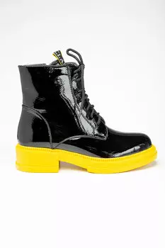 Ботинки женские SIDESTEP F1124-N6133 иск кож (38, Черный)