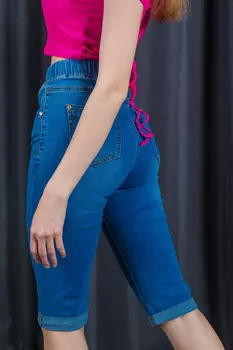 Бриджи женские джинсовые AN&amp;MA S-6115 (32, Синий)
