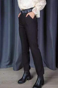 Брюки женские STOLNIK 120 + ремень (28, Синий)