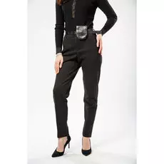 Брюки женские Y.T.Q B613 + ремень (30, Черный)