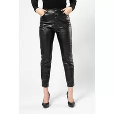 Брюки женские Y.T.Q D6038-B к/з + ремень (29, Черный)