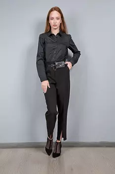 Брюки женские Y.T.Q Q2385 + ремень (30, Темно-Синий)