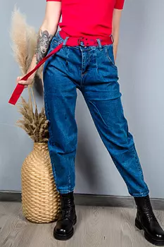 Джинсы женские Denim B5018 + ремень (29, Синий)